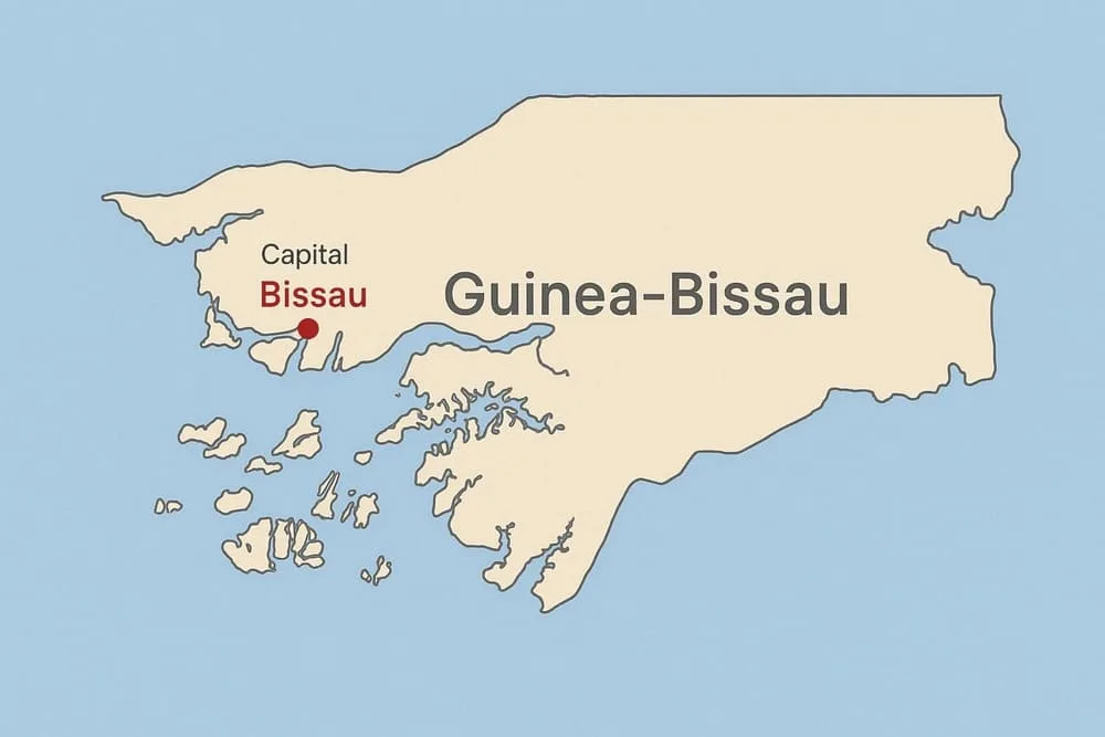 Guinea-Bissau capital map